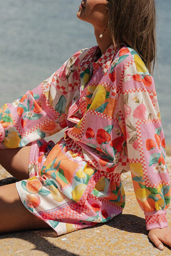 涼感果実柄シャツセット