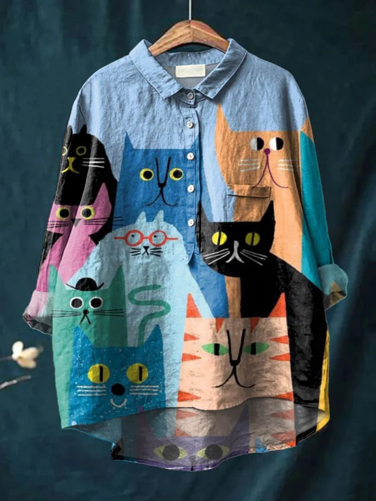 カナ|猫のアートシャツ