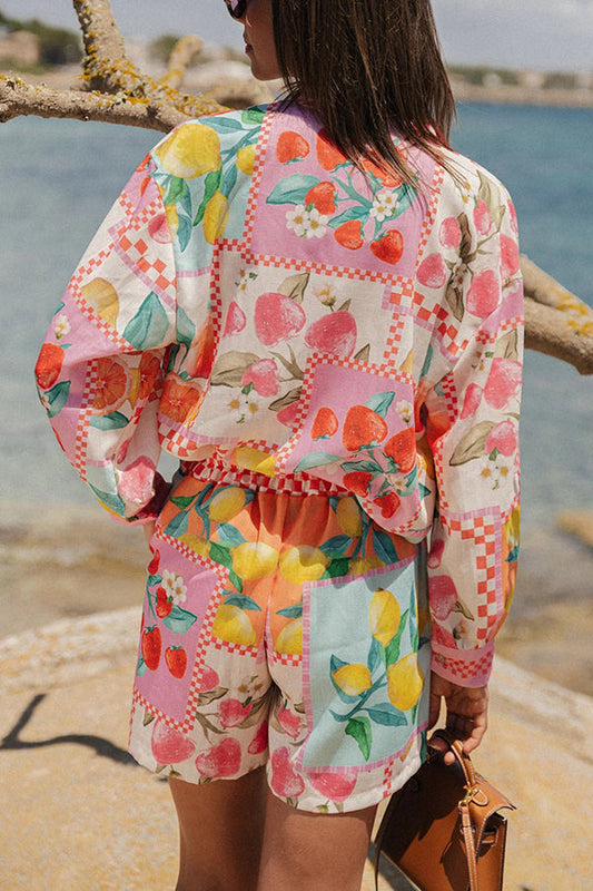 涼感果実柄シャツセット