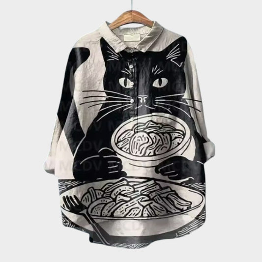 ユイ | キャットプリントブラウス